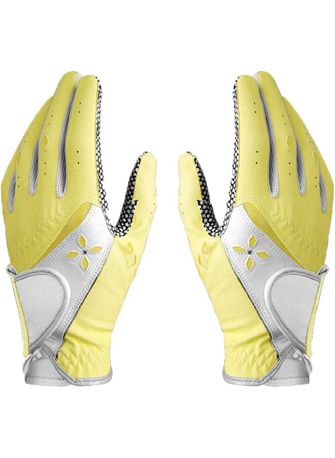 يُسلِّم قفازات جولف نسائية، زوج واحد، نظام إمساك مُحسّن، بارد ومريح - Image 1